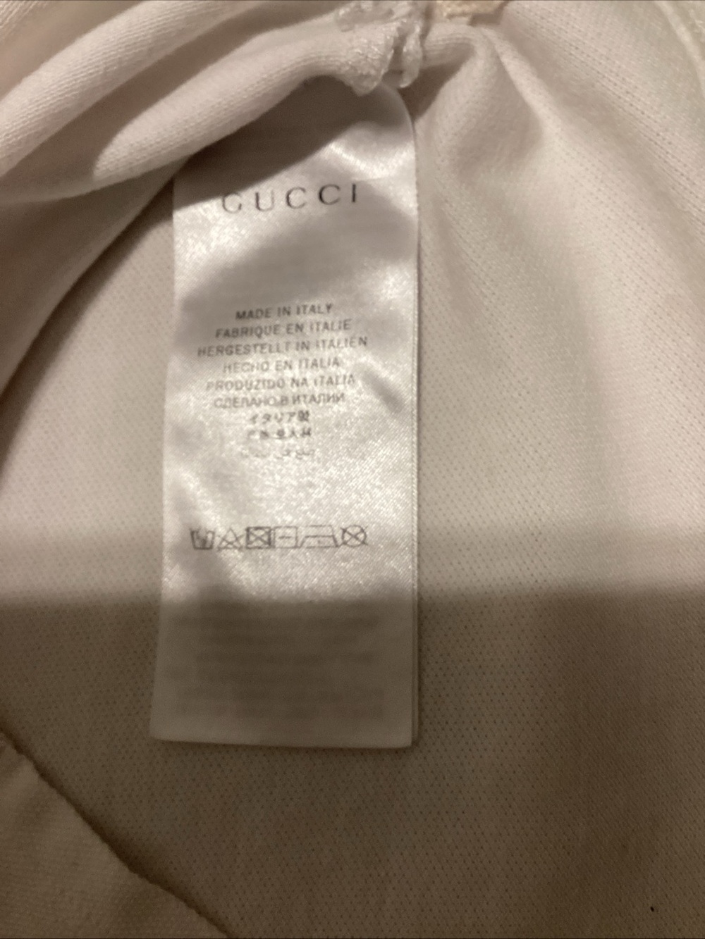 Gucci White Polo with Black Logo Collar and Red Trim - Picture 4 of 13